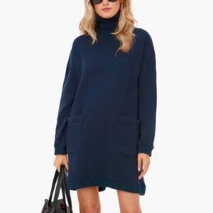 Tuckernuck Navy Porter Dress, Size Medium, Sweater/Sweatshirt Dress